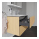 Duravit Meuble sous lavabo L-Cube 82x48,1 cm, blanc œuf, 2 tiroirs, suspendu