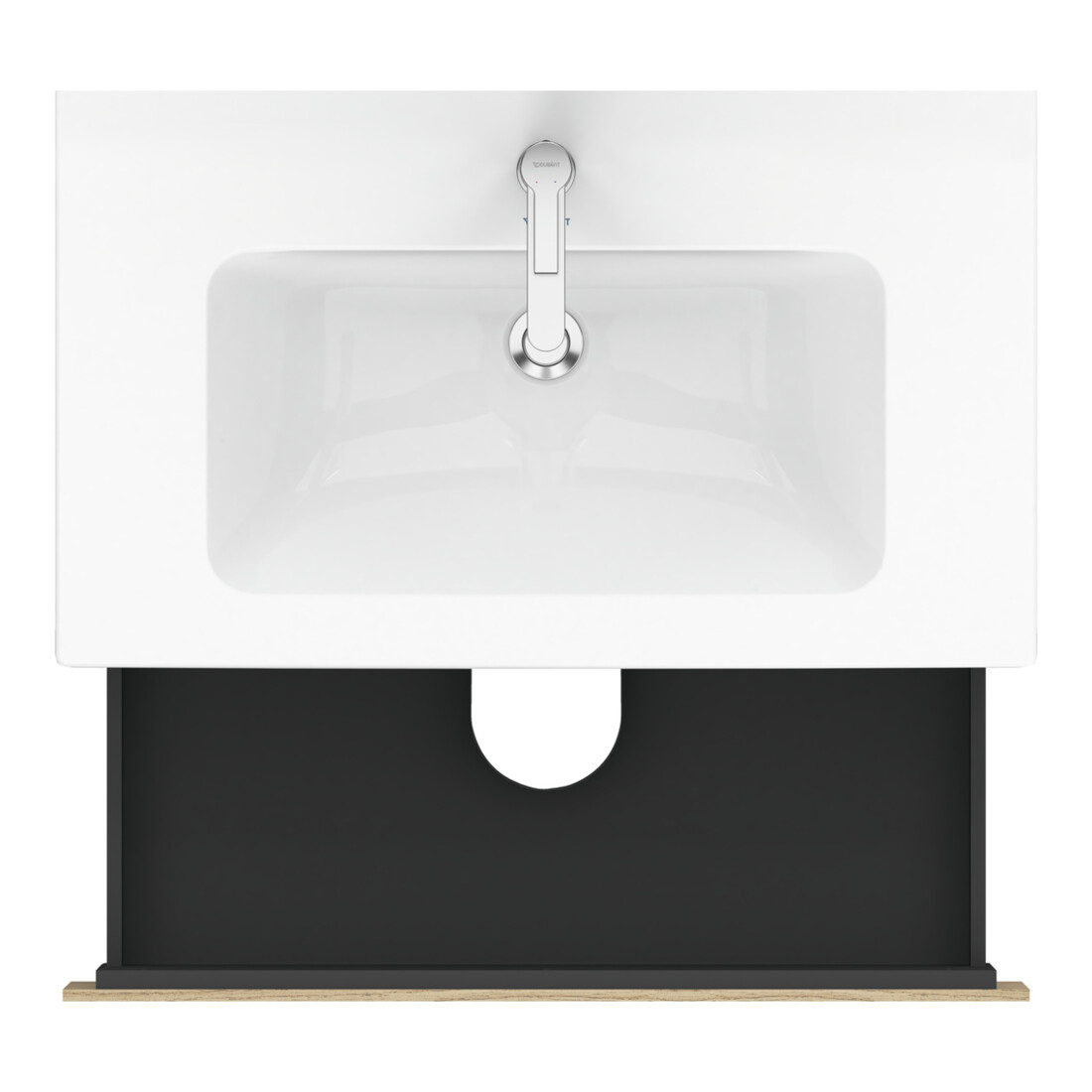 Duravit Meuble sous lavabo L-Cube 82x48,1 cm, blanc œuf, 2 tiroirs, suspendu