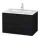 Duravit Meuble sous lavabo L-Cube 82x48,1 cm, blanc œuf, 2 tiroirs, suspendu-1