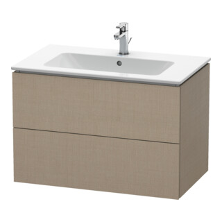 Duravit Meuble sous-lavabo L-Cube 82x48,1 cm, chêne clair, 2 tiroirs, suspendu