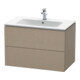 Duravit Meuble sous-lavabo L-Cube 82x48,1 cm, chêne clair, 2 tiroirs, suspendu-1