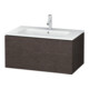Duravit Meuble sous lavabo L-Cube 82x48,1 cm, chêne foncé, 1 tiroir, suspendu-1