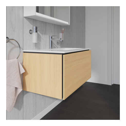 Duravit Meuble sous-lavabo L-Cube 82x48,1 cm, chêne naturel, 1 tiroir, suspendu