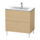 Duravit Meuble sous lavabo L-Cube 82x48,1 cm, chêne naturel, 2 tiroirs, sur pied-1