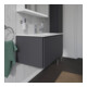 Duravit Meuble sous-lavabo L-Cube 82x48,1 cm, graph ma, 1 tiroir, suspendu