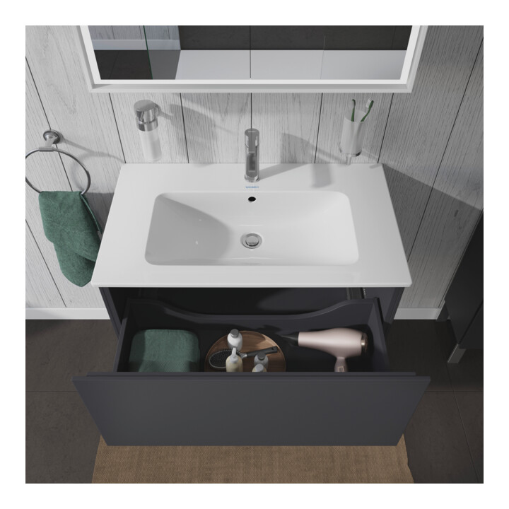 Duravit Meuble sous-lavabo L-Cube 82x48,1 cm, graph ma, 1 tiroir, suspendu