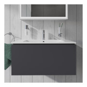 Duravit Meuble sous-lavabo L-Cube 82x48,1 cm, graph ma, 1 tiroir, suspendu-5