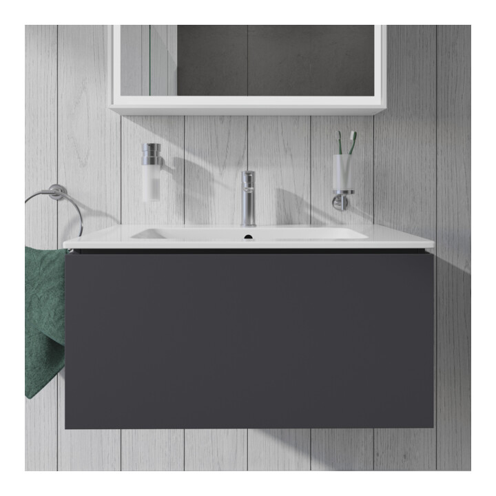 Duravit Meuble sous-lavabo L-Cube 82x48,1 cm, graph ma, 1 tiroir, suspendu