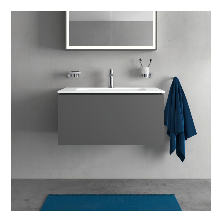 Duravit Meuble sous-lavabo L-Cube 82x48,1 cm, graph ma, 1 tiroir, suspendu