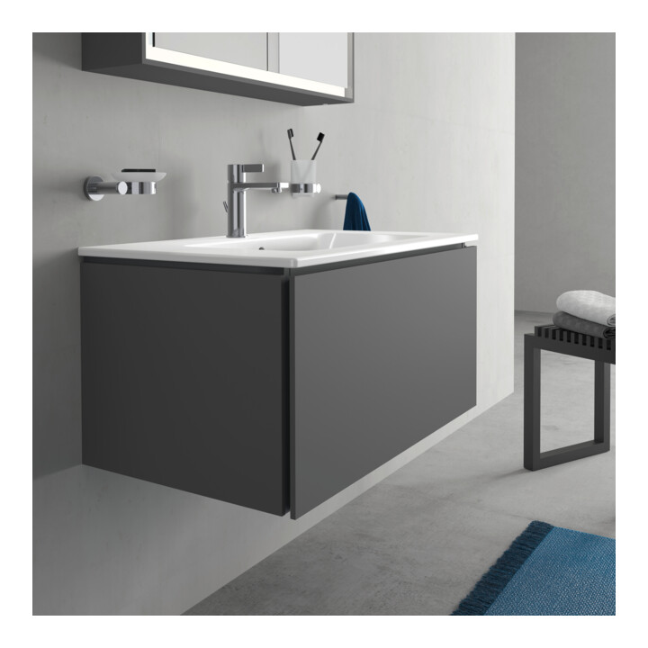 Duravit Meuble sous-lavabo L-Cube 82x48,1 cm, graph ma, 1 tiroir, suspendu