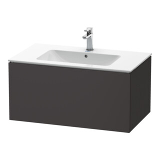 Duravit Meuble sous lavabo L-Cube 82x48,1 cm, graphite mat, 1 tiroir, suspendu