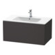 Duravit Meuble sous lavabo L-Cube 82x48,1 cm, graphite mat, 1 tiroir, suspendu-1