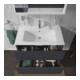 Duravit Meuble sous lavabo L-Cube 82x48,1 cm, graphite mat, 2 tiroirs, suspendu-2