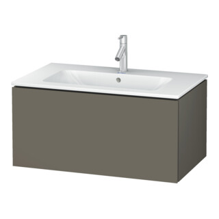 Duravit Meuble sous lavabo L-Cube 82x48,1 cm, gris mat, 1 tiroir, suspendu
