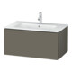Duravit Meuble sous lavabo L-Cube 82x48,1 cm, gris mat, 1 tiroir, suspendu-1