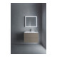 Duravit Meuble sous-lavabo L-Cube 82x48,1 cm, gris mat, 2 tiroirs, suspendu
