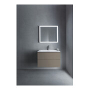 Duravit Meuble sous-lavabo L-Cube 82x48,1 cm, gris mat, 2 tiroirs, suspendu-4