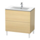 Duravit Meuble sous lavabo L-Cube 82x48,1 cm, méd. chêne, 2 tiroirs, debout-1