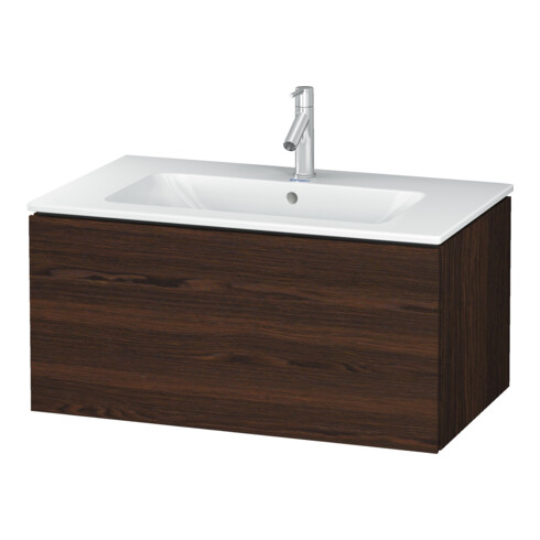 Duravit Meuble sous-lavabo L-Cube 82x48,1 cm, noyer, 1 tiroir, suspendu