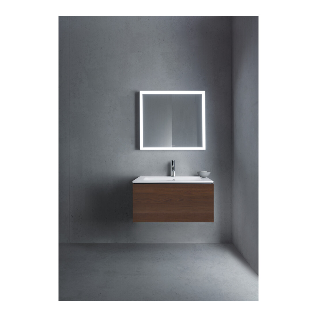 Duravit Meuble sous-lavabo L-Cube 82x48,1 cm, noyer, 1 tiroir, suspendu