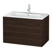 Duravit Meuble sous lavabo L-Cube 82x48,1 cm, noyer, 2 tiroirs, suspendu