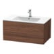 Duravit Meuble sous lavabo L-Cube 82x48,1 cm, noyer foncé, 1 tiroir, suspendu-1