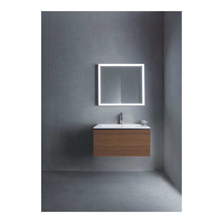 Duravit Meuble sous lavabo L-Cube 82x48,1 cm, noyer foncé, 1 tiroir, suspendu