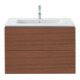 Duravit Meuble sous lavabo L-Cube 82x48,1 cm, noyer foncé, 2 tiroirs, suspendu-1