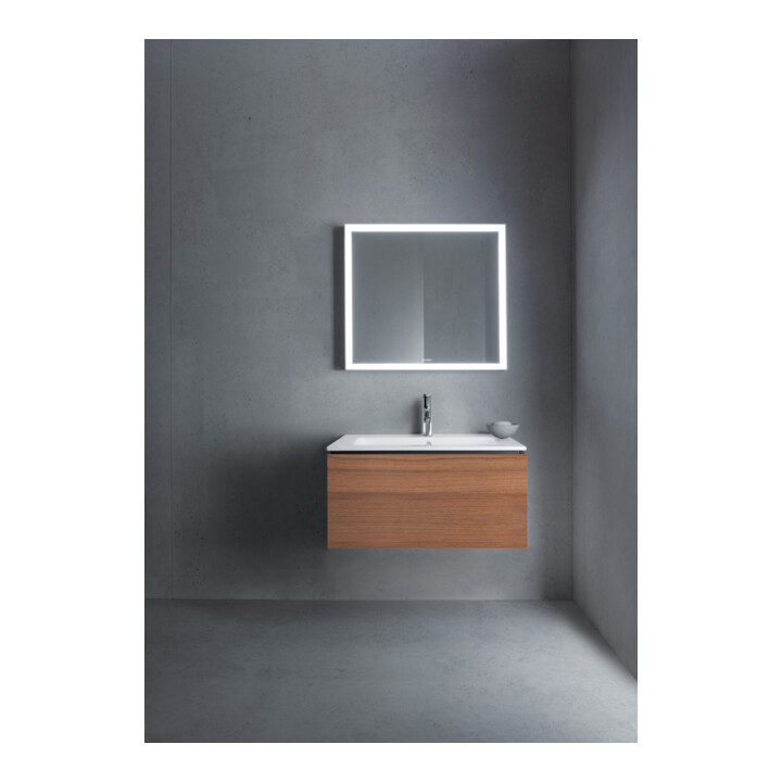 Duravit Meuble sous-lavabo L-Cube 82x48,1 cm, noyer naturel, 1 tiroir, suspendu