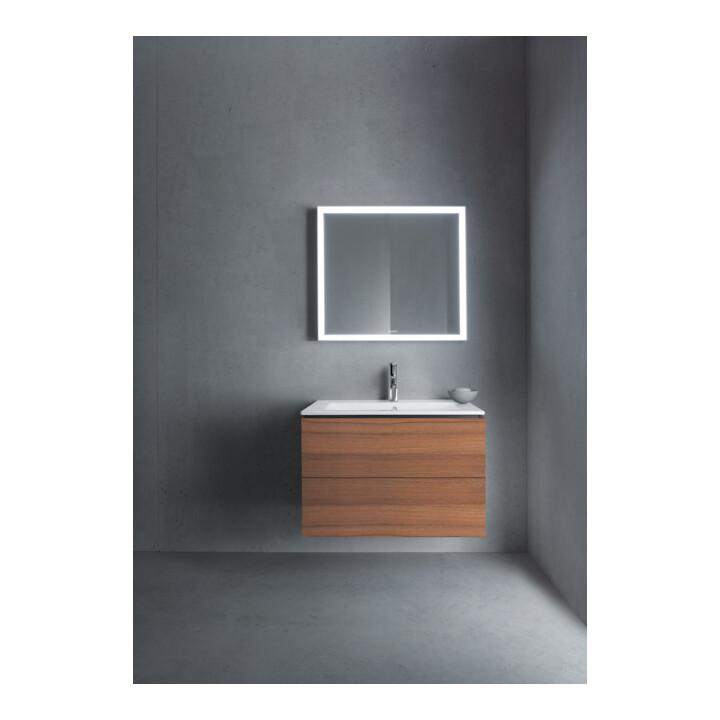 Duravit Meuble sous lavabo L-Cube 82x48,1 cm, noyer naturel, 2 tiroirs, suspendu