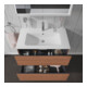 Duravit Meuble sous lavabo L-Cube 82x48,1 cm, noyer naturel, 2 tiroirs, suspendu-4