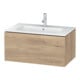 Duravit Meuble sous lavabo L-Cube 82x48,1 cm, œuf marbré, 1 tiroir, suspendu-1