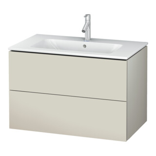 Duravit Meuble sous lavabo L-Cube 82x48,1 cm, tau mat, 2 tiroirs, suspendu