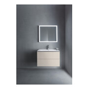 Duravit Meuble sous lavabo L-Cube 82x48,1 cm, taupe mat, 2 tiroirs, suspendu-4