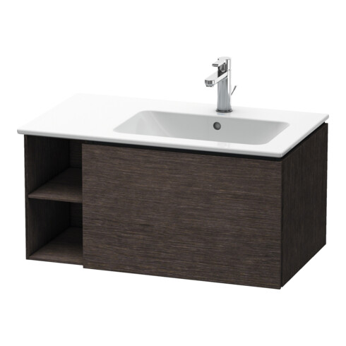 Duravit Meuble sous-lavabo L-Cube 82x48,1x40 cm, 1 tiroir, B droite, chêne foncé structuré