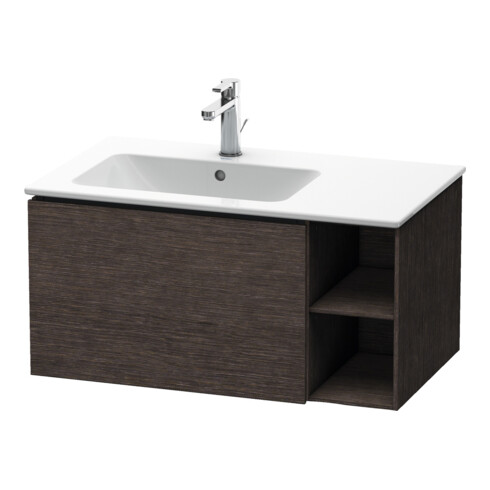 Duravit Meuble sous lavabo L-Cube 82x48,1x40 cm, 1 tiroir, B gauche, blanc foncé brillant