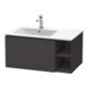 Duravit Meuble sous-lavabo L-Cube 82x48,1x40 cm, 1 tiroir, bec gauche, graphite mat-1