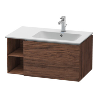 Duravit Meuble sous lavabo L-Cube 82x48,1x40 cm, 1 tiroir, droite, noyer foncé