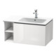Duravit Meuble sous lavabo L-Cube 82x48,1x40 cm, 1 tiroir, évier à droite, blanc brillant-1
