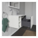 Duravit Meuble sous lavabo L-Cube 82x48,1x40 cm, 1 tiroir, évier à droite, blanc brillant