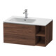 Duravit Meuble sous lavabo L-Cube 82x48,1x40 cm, 1 tiroir, gauche, noyer foncé-1