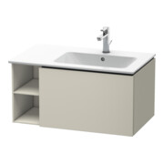 Duravit Meuble sous-lavabo L-Cube 82x48,1x40 cm, 1 tiroir, lavabo à droite, taupe mat-1