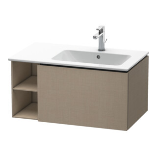 Duravit Meuble sous lavabo L-Cube 82x48,1x40 cm, 1 tiroir, lavabo droit, lin