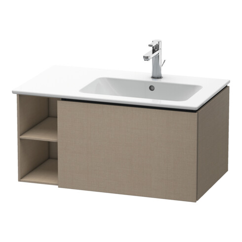 Duravit Meuble sous lavabo L-Cube 82x48,1x40 cm, 1 tiroir, lavabo droit, lin