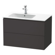 Duravit Meuble sous lavabo L-Cube 82x48,1x55 cm, 2 tiroirs, B gauche, graph mat-1