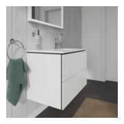 Duravit Meuble sous lavabo L-Cube 82x48,1x55 cm, 2 tiroirs, bec droite, blanc brillant-2