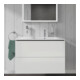 Duravit Meuble sous lavabo L-Cube 82x48,1x55 cm, 2 tiroirs, bec droite, blanc brillant