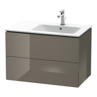 Duravit Meuble sous-lavabo L-Cube 82x48,1x55 cm, 2 tiroirs, D, finition brillante