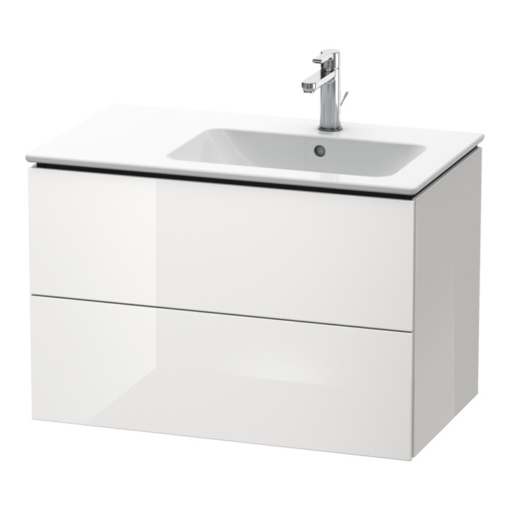 Duravit Meuble sous-lavabo L-Cube 82x48,1x55 cm, 2 tiroirs, D, finition brillante