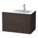 Duravit Meuble sous lavabo L-Cube 82x48,1x55 cm, 2 tiroirs, droite, chêne clair mat-1